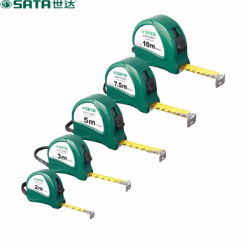 世达(SATA) 91317A 凯隆系列 10m 钢卷尺 (计价单位：个) 绿色