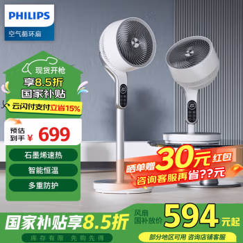 飞利浦(Philips) ACR3144CF  30W 循环扇 (计价单位：台) 白色