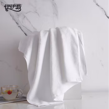 伊伊爱 MJ0JD02401287 70*140cm 宾馆酒店纯棉纯白浴巾 毛巾 (计价单位：条) 白色
