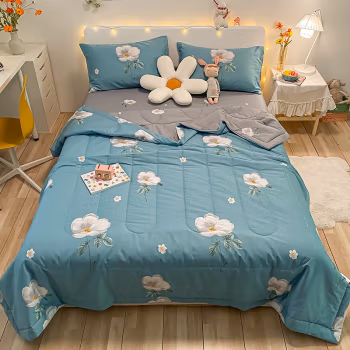 伊伊爱 BZ0HJC2100786 /200*230cm 悠然花语 全棉印花夏凉被空调被子 1.00 件/条 (计价单位：条) 悠然花语