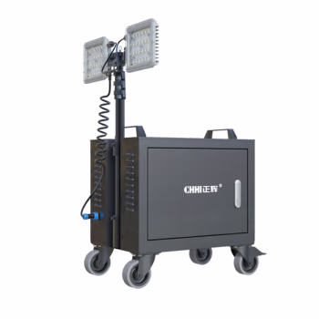 正辉(CHHI) SFW3010 IP65 AC220V 2*60W 6000K LED 锂电池 举高高度：2.4m 箱式移动工作灯 (计价单位：台) 黑色