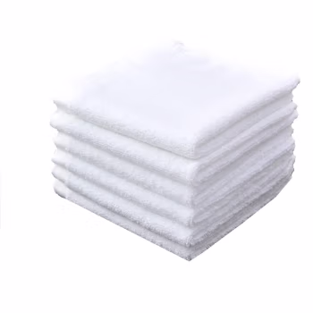 秦泰(Cqint) 纯白方巾 33*33cm 全棉 毛巾 5.00 条/组 (计价单位：组) 白色