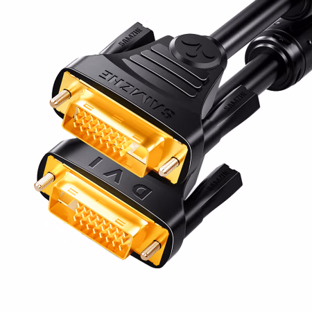 山泽(SAMZHE) DV-8015 1.5米 DVI线dvi24+1数字高清公对公 连接线dvi-d转换线 (计价单位：根) 黑色