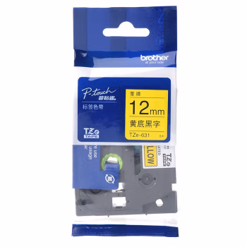 兄弟(brother) TZe-631 标签色带 1.00 个/支 (计价单位：支) 黄底黑字