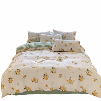 纺语柔 F1066 四件套 床上套件 (计价单位：套) 花季物语