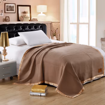 伊伊爱 Y0JD02100028 /180*220cm 酒店专用羊绒毯子舒适毛毯保暖盖毯 1.00 件/条 (计价单位：条) 驼色