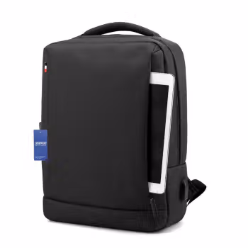 安居先森 B059 01系款 商务包42*30*12cm防水雪花牛津布 (计价单位：个) 黑色