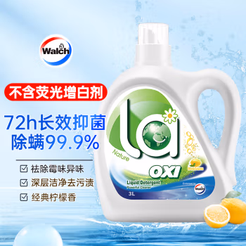 威露士（walch） 抗菌有氧 3L 柠檬 洗衣液 (计价单位：瓶)