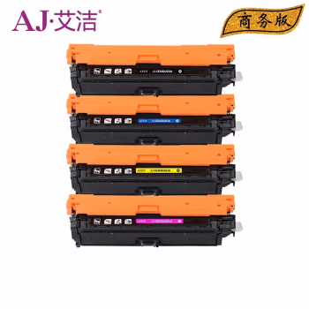 艾洁(AJ) CE340A(651A)四色套装商务版 打印量黑色：13500页，彩色：16000页 适用惠普 HP 651a;hp700;M775dn 硒鼓 4.00 只/套 (计价单位：套) 四色套装