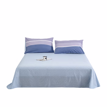 汉司家纺 160*230cm 全棉印花都市生活系列酒店公寓值班室 床单 1.00 件/条 (计价单位：条) 蓝色