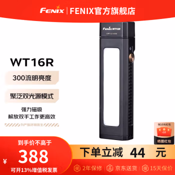 FENIX Fenix WT16R 300流明 115米射程 多功能检修工作灯 (计价单位：盏) 黑色
