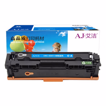 艾洁(AJ) CRG-055H C打印量5000页高容量适用佳能CanonLBP663Cdn、LBP664Cx、MF742Cdw、MF746Cx打印机等硒鼓 硒鼓 (计价单位：只) 蓝色