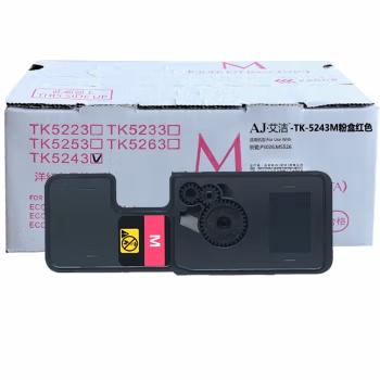 艾洁(AJ) TK-5243M打印量3000页适用京瓷P5026M5526系列打印一体机墨粉盒等粉盒 硒鼓 (计价单位：只) 红色