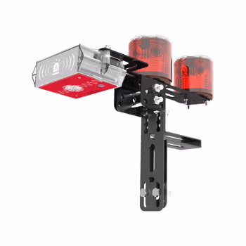 净迈森 JMS-2632（双头）IP67 12V 3000K 太阳能语音 标志灯 (计价单位：盏) 红色