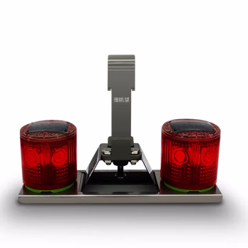 豫眺望 YTW-58 8W IP65 DC5.2V 5500K 防外破太阳能警示灯 1.00 盏/台 (计价单位：台) 红银色