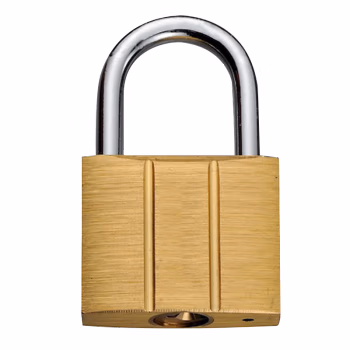 艾伯德 GS40 黄色 40mm 铜质短梁挂锁 (计价单位：个) 黄色