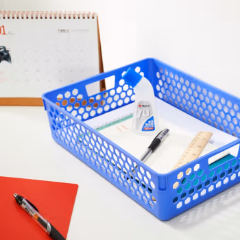 晨光(M&G) ADM95083 A4 蜂窝形收纳筐 (计价单位：个) 蓝色