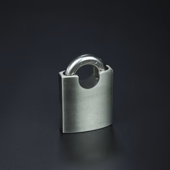 羚翎 LL-S12 60mm锁体 12cm梁 不锈钢 挂锁 (计价单位：个) 银色