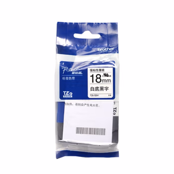 兄弟(brother) TZe-S241  18MM*8M  强粘性 标签色带 (计价单位：个) 白底黑字