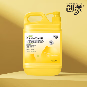 创漾(CHUANGYANG) CN2026 5kg商用新一代洗洁精柠檬清新 洗洁精 1.00 瓶/桶 (计价单位：桶) 黄色