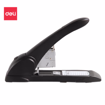 得力(deli) 0395 钉纸厚度210页 省力重型 订书机 (计价单位：个) 黑色