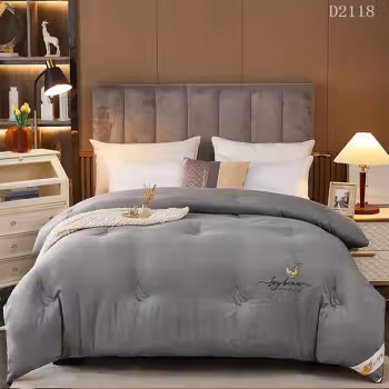 安居先森 D2118 抗菌大豆纤维被加厚冬款150*200cm 1.00 件/条 (计价单位：条) 灰色