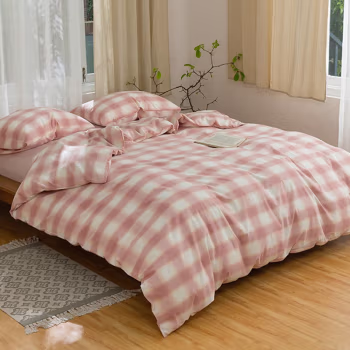 弗切尔珀榕 FSXM210072 /220*240cm全棉水洗棉映竹四件套 床上套件 (计价单位：套) 映竹粉格