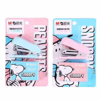 晨光(M&G) SBS91670  12*迷你便携式订书机+500枚订书钉 订书机套装 (计价单位：个) 多色