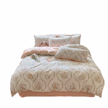 纺语柔 F1086 四件套 床上套件 (计价单位：套) 萌兮兔