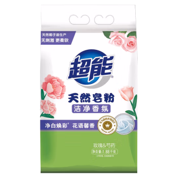 超能 1.88kg 洁净香氛 天然皂粉 1.00 包/袋 (计价单位：袋)