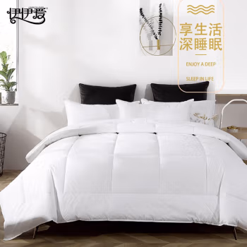 伊伊爱 YDJD0230616/220*230cm（约6斤） 全棉防羽布纯白春秋被 (计价单位：件) 白色