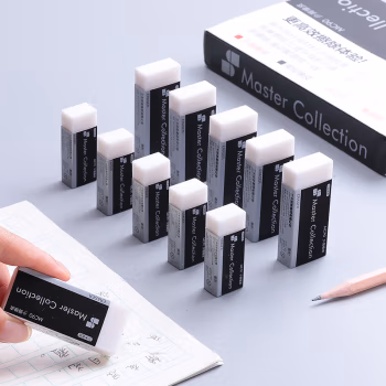 三木(SUNWOOD) MC91 名匠系列 小号 少屑环保 橡皮 40.00 个/盒 (计价单位：盒) 白色