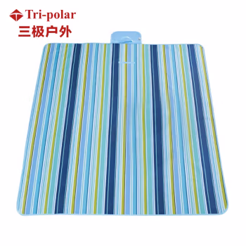 三极户外(Tri-Polar) TP1201 三极户外野餐垫防潮垫 蓝彩条 200*150cm 地垫 1.00 个/张 (计价单位：张) 蓝彩条