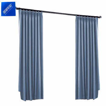 安居先森 天鹅绒麻 宽1米*高2.8米 卧室客厅书房阳台宿舍遮光防晒隔热窗帘 1.00 米/个 (计价单位：个) 浅蓝色