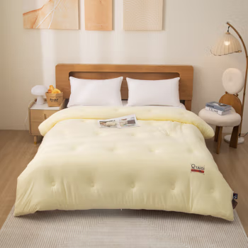 汉司家纺 220*240 太奇双核针织棉锁温冬被 被子 (计价单位：件) 黄色