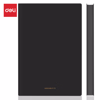 得力(deli) 22284 A5/96张 皮面本 (计价单位：本) 黑色