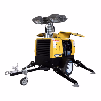 恒盛(HS) WJ880F-Y 4×1000W、IP65、续航时间：60h、电压等级：220V、暖白光/约4500K、金卤灯、发电机输出：7.5KW 移动照明灯塔 (计价单位：台) 黄色