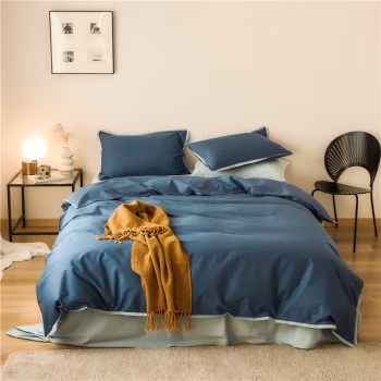三极户外(Tri-Polar) TP2698新疆长绒棉四件套被套床单床上用品1.5/1.8m床单款四件套 床上套件 (计价单位：套) 空灵蓝