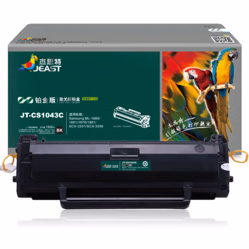 杰思特 JT-CS1043C铂金版 1500页 适用Samsung  ML-1666 -1661 1676 1861 SCX-3201 SCX-3206 硒鼓 (计价单位：只) 黑色