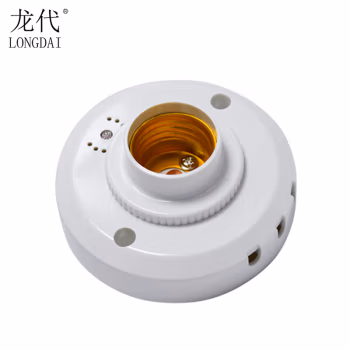 龙代(longdai) E27螺口 带接线柱灯头 照明灯座 (计价单位：个) 白色