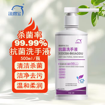洗得宝 500ml 医用抗菌洗手液 消毒洗手液 (计价单位：瓶) 紫色