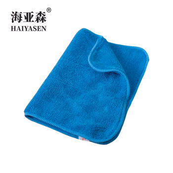 海亚森 TK-1050 30*40cm 珊瑚绒 非一次性 抹布 1.00 块/条 (计价单位：条) 蓝色