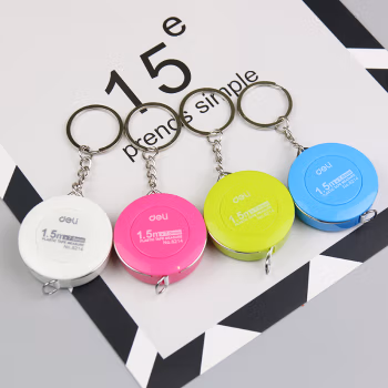 得力(deli) 8214 1.5m 迷你便携式 钢卷尺 (计价单位：个) 糖果色