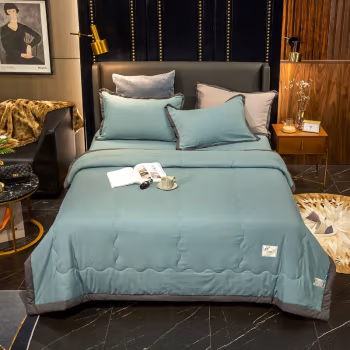 婵思 BZQTDC2000349 220*240cm 3.2斤 极简纯色 水洗 夏被 1.00 件/条 (计价单位：条) 绿色