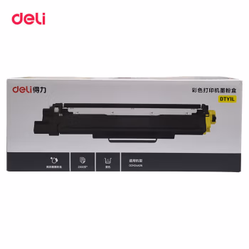 得力(deli) DTY1L 2300页  适用得力DCM24ADN/DCP24DN 墨粉盒 (计价单位：只) 黄色