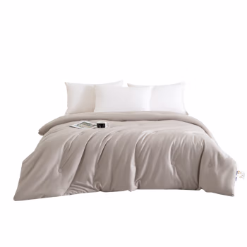 汉司家纺 舒适亲肤全棉健康 200*230cm 大豆春秋冬被 被子 1.00 件/条 (计价单位：条) 浅灰
