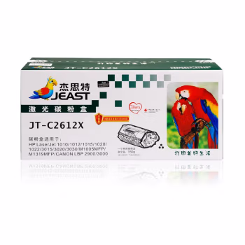 杰思特 JT-C2612X 硒鼓12x带芯片 打印量：2500页 适用机型：HP LaserJet 1010/1012/1015/1018/1020/1022/102 硒鼓 1.00 只/支 (计价单位：支) 黑色