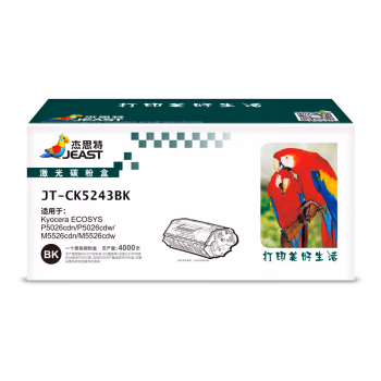 杰思特 JT-CK5243BK 4000页 适用Kyocera ECOSYS P5026cdn P5026cdw M5526cdn M5526 硒鼓 (计价单位：只) 黑色