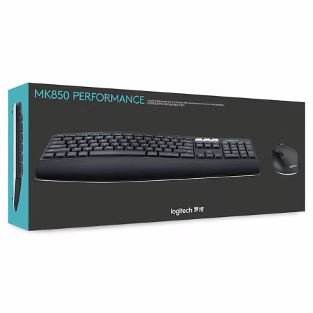 罗技(Logitech) MK850 一个键盘+一个鼠标 无线 键鼠套装 1.00 个/套 (计价单位：套) 黑色