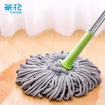 茶花(CHAHUA) 4713 旋转免手洗巧手拖把 1.00 把/个 (计价单位：个) 绿色